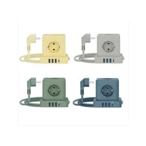 큐브 5구 USB C타입 고속충전 타워형 디자인 멀티탭 1.8m