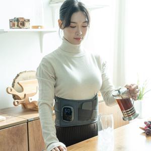 공기압 허리 복부 온열 마사지기 배 찜질기 벨트형 안마기구 허리보호대