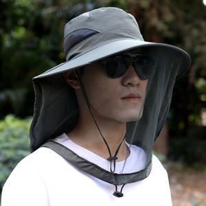 자외선차단 망사모자 낚시 등산 방충 벙거지 4color DD-13095