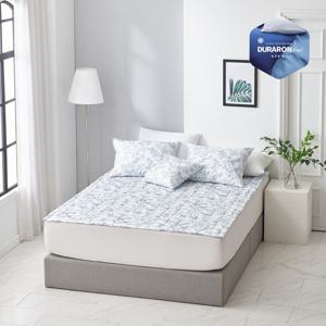 SS,Q 듀라론100 냉감 프렌치가든 여름 패드 및 카페트 슈퍼싱글, 퀸