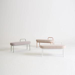 데바 2인 벤치 스툴 의자 (3color)