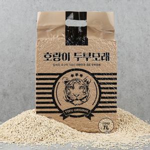 호랑이 두부모래 오리지널 7L 6개입 고양이모래