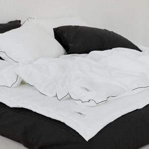 레이스 퍼케일 순면 무봉제 차렵이불/이불커버 세트 2컬러