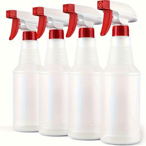 TEMU 4개 세트 스프레이 병, 청소용 액체, 헤어 스프레이, 샤워, 소독, 꽃 청소, 탈취 스프레이 병 500ml