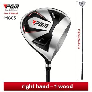 TEMU PGM 프로 골프 마스터 MG051 - 남녀용 오른손잡이 1번 우드 드라이버 | 초경량 카본 파이버 & 알루미늄 합금 | 대형 스위트 스팟 | 블랙, 핑크 블루 | R급 성능, 골프 그립