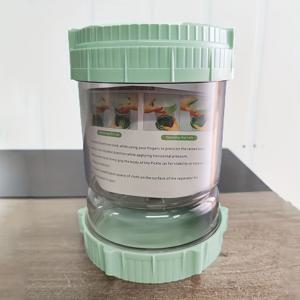 TEMU 1pc 음식 항아리, 가역 피클 항아리, 대용량 52.9oz, 스트레이너 항아리, 누출 방지 기능이 있는 플립 피클 항아리, 피클 식품 저장 용기, 피클, 후추 및 긴 콩용, 레스토랑 Eid Al-Adha Mubarak 용 주방 용품