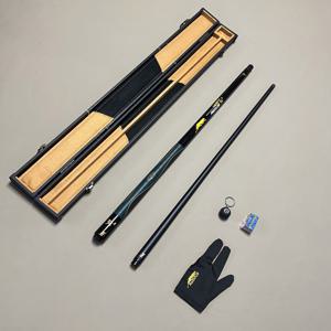 TEMU 검은색 골든 퓨리 탄소 섬유 풀 큐 스틱 세트 - 1/2 조인트, 11.5mm/13mm 팁, 레인보우 막대 머리, 플란넬 막대 상자 - 나무 재질, 크리스마스, 할로윈, 추석, 새해, 발렌타인 데이에 이상적 - 혼합 색상