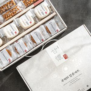 추억의 달콤  선물세트 감회 호박 찹쌀약과 모나카 수제 오란다 1BOX 총60개입