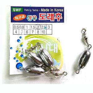 회전 도래 봉돌 / 회전도래추 / 봉돌 / 민물추