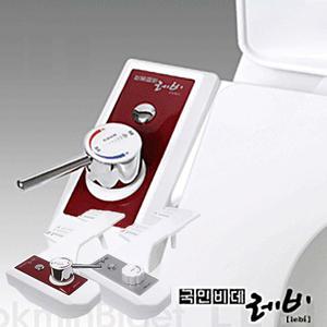 무전원 냉수 온수 노즐세척 기계식 수동비데 온도조절 수압조절 물청소 설치 KMB-L100