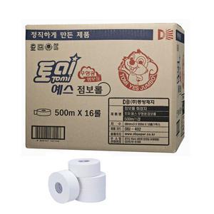 토미 예스 점보롤 화장지 휴지 무형광 티슈 500m16롤
