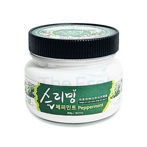 더에셀 슬리밍 페퍼민트 아로마 바디솔트 목욕탕 사우나 소금 바디 마사지 스크럽 목욕용품 800g