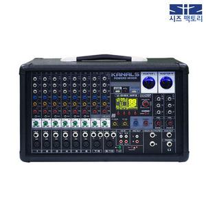 KANALS 카날스 BKM-1400 오디오 파워드 믹서 앰프 10채널 1400와트 블루투스 탑재 99 DSP 이펙터 팬텀파워 내장 녹음기능 공연장용 학교용 교회용 사찰용 파워앰프