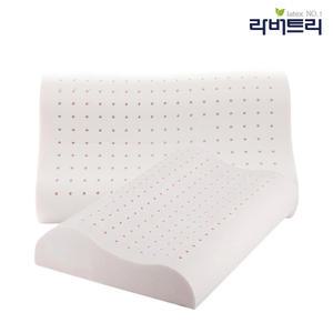2개세트 천연라텍스 굴곡형 경추베개 (중)
