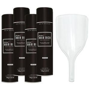 헤어리치 스프레이 흑채 120g 흑갈색 4개 +안면가리개