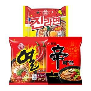 [농심(주)]신라면 5입 + 진라면 5입 + 열라면 5입