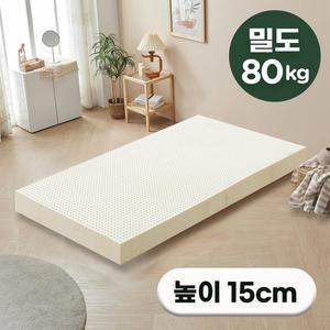 [에코어] 천연라텍스 매트리스 15cm 80kg 밀도 (싱글/슈퍼싱글/퀸/킹)