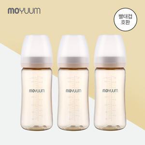 2세대 PPSU 노꼭지 올인원 젖병 270ml 트리플팩 (빨대컵 호환)