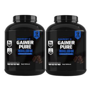 원플원 마켓디 게이너 퓨어 2kg x 2 살찌는 헬스 벌크업 탄수화물 체중증가 식물성 단백질 보충제 프로틴
