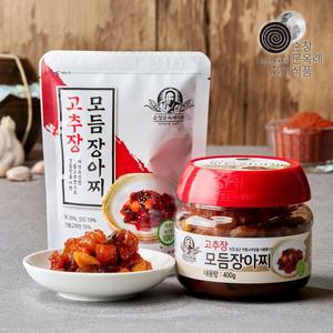 [순창 문옥례 식품][체험특가]순창문옥례식품 고추장 모듬 장아찌 150g 파우치