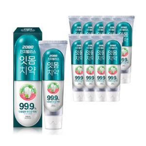2080 진지발리스 허벌민트 치약 150gx10개