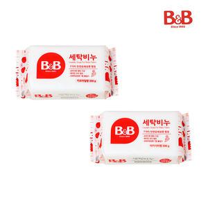 NEW 비앤비 세탁비누 아카시아 200g 아기옷 빨래비누
