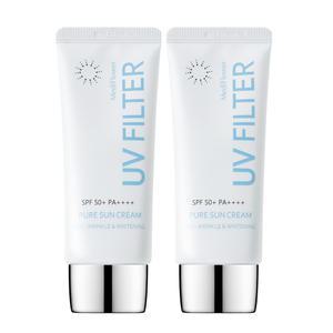 [메디플라워]매일 피부가 편안하게! 유브이 필터 퓨어 선크림 50ml 2개/저자극 무기자차/데일리 선케어 기획전/남성화장품 모음전