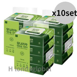 모나리자 내추럴그린티 녹차 저자극 물티슈 4입 30팩