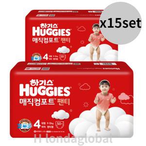 하기스 매직 컴포트 뉴 팬티 여아 4단계 기저귀 50매X30팩