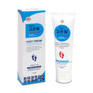 웰빙헬스 고운발 풋크림 튜브형 120g / 약국 판매제품 발뒤꿈치 풋크림 보습 각질