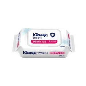 유한킴벌리 크리넥스 안심 물티슈 캡형 60매 24팩