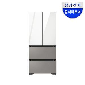 삼성전자 비스포크 김치냉장고 키친핏 420L 4도어 RQ42C94E2AP (색상선택) 메탈쿨링선반