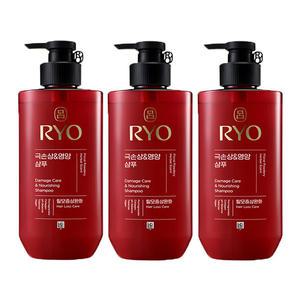 려 함빛 극손상영양 샴푸, 480ml, 3개