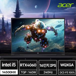 (한성) 에이서 프레데터 헬리오스 네오 V 16 PHN16-72-55XV i5 14500HX RTX4060 240Hz 게이밍 노트북