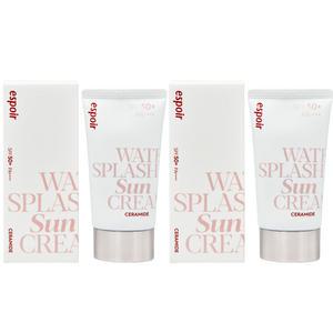 에스쁘아 워터 스플래쉬선크림 세라마이드 60ml x2개 SPF50+ 톤업선크림 c2