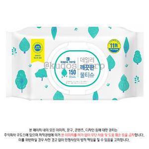 코코토토 데일리 깨끗한 물티슈 150매 (캡) x 10개 (한박스)