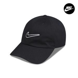 나이키 모자 언스트럭처드 스우시 남자 여성 볼캡 러닝 모자 FB5369-010