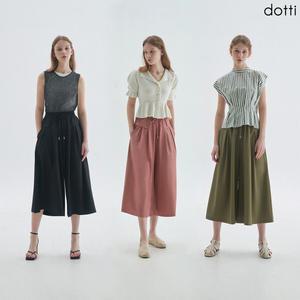 [도티 dotti] 도티 여성 24 SUMMER 큐롯 와이드 8부 팬츠 3종 (PSSW)