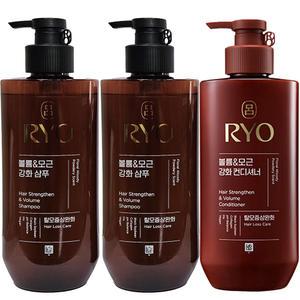 려 흑운 볼륨 앤 모근 샴푸 480ml 2개 +컨디셔너 480ml 1개