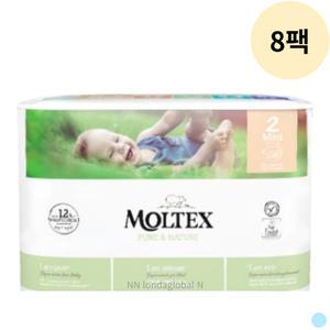 몰텍스 친환경 밴드형 아기 기저귀 소형 38p 8팩