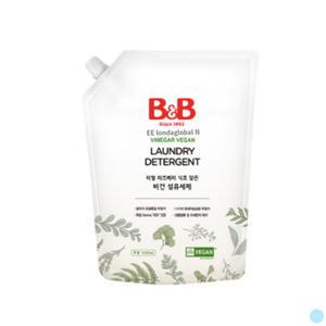 비앤비 아기 유아 비건 세탁 섬유세제 1500ml X15개