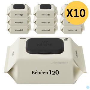 베베앙 아기 물티슈 신생아 대용량 캡형 120매 100팩