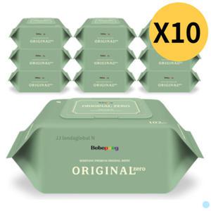 베베팡 아기 물티슈 오리지널 제로 캡형 102매 100팩