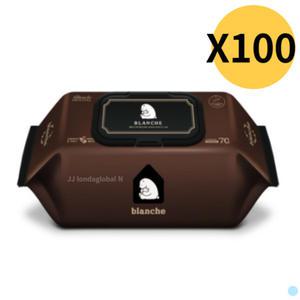 블랑슈 아기 물티슈 오리지널 플러스 캡형 70매 100팩