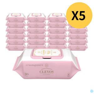 클레보스 아기 물티슈 신생아 휴대용 캡형 20매 120팩
