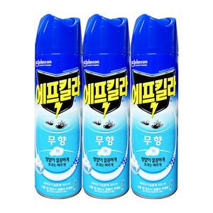 에프킬라 에어로졸 무향 500ml x3개