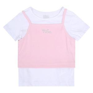 [NBA KIDS]NBA 여아 레이어드 골지 티셔츠 K242TS650P301