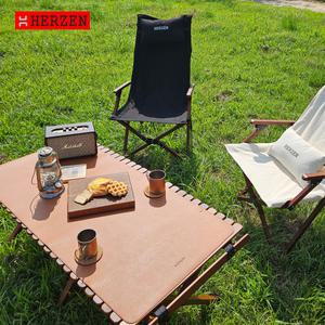 에르젠 캠핑 테이블 매트 / 카멜 브라운