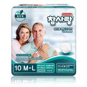 [기타]참사랑 일반형 팬티형 중형10px8팩 성인용기저귀