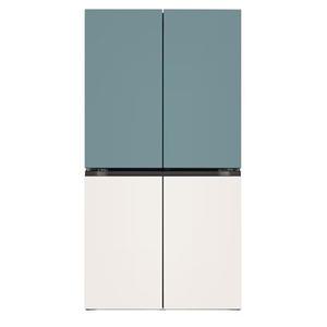 LG전자 T873MTE111 오브제컬렉션 870L 1등급 4도어 냉장고 (클레이민트+베이지) 대성가전